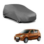 AutoFurnish Matty Grey Car Cover - Maruti Alto 800 | Water Resistant | Triple-Stitched | Dust and Heat Protection | Matte Finish | Elastic Bottom| Heavy Buckle | Stylish Car Accessories (Grey)