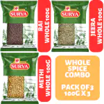Surya 300g Jeera, Methi, Rai Combo |Whole Spices