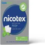 Cipla Nicotex Nicotine Mintplus Gums 2Mg, Helps To Quit Smoking, 12 Gums Each Pack Smoking Cessations (Pack Of 10)