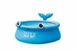 INTEX 26102 Inflatable Jolly Whale Swim Kiddie Pool with an Attractive Design for Kids, Fun Backyard Water Play, Easy Setup & Durable Pool for Outdoor, Beach, Garden,Summer Fun for Children