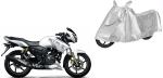 Sheen Silver TVSApache RTR 160 Polyester Two Wheeler Cover