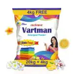 Vartman Double Power Lemon Clean Wash Top Load Washing Powder 20KG (4KG Free) 24KG Detergent Powder