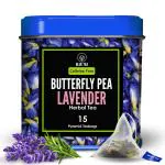 Blue Tea Mild Flowery - Butterfly Pea And Lavender Herbal Tea -12 Tea Bags