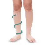 Sorgen Classique (Lycra) Medical Compression Stockings For Varicose Veins Class 2 Knee Length (Large)