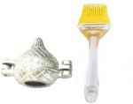Urban Buy Multicolor Aluminium Modak And Big Oil Brush Kitchen Tool Set 2 Pc