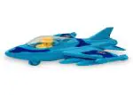 Peppy Kid Unbreakable Friction Powered Army Fighter Jet Toy For Kids - Blue