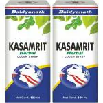 Baidyanath Kasamrit Herbal and Ayurvedic Cough Syrup, Non- Drowsy formula, with Goodness of Tulsi, Mulethi, Pippal, Chhoti Kateri, 200 ml (pack of 2)