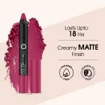 Colors Queen Color It All Non-Transfer Lip Crayon Lipstick| Long Lasting Crayon Lipstick with Creamy Matte Finish| Smudge Proof & Kiss Proof Lip Crayon for Women (Plum Pick, 3.5 gram) Lipstick