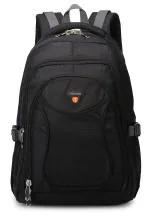 Aoking Black Unisex Travel Laptop Backpack 24L