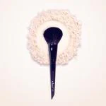 JustGold Soft Bristle Large Powder compect and loose powder Brush For Easy Makeup Application #01