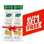Joy Natural Actives Dandruff Control and Scalp Nourish 4 in 1 Multi Action Conditioning Shampoo | With Lemon and Tea Tree Oils, Argan, Ginger | Anti-Dandruff Conditioning Shampoo 340ml (Buy 1 Get 1 Free)