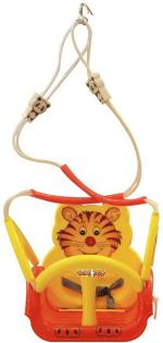 Uae 360 Panda Red And Yellow Plastic Wind Spinner Suspended Musical Swing