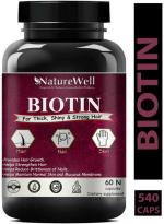 Naturewell Biotin Maximum Strength For Hair Skin And Nails-10000 Mcg Ultra, 540 Capsules