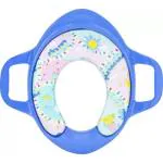 Maanit Soft Cushion Baby Potty Seat with Handle Toilet Seat for Western Toilet (Blue)