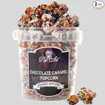 Popart Chocolate Caramel Flavoured Popcorn | Ready to Eat Snack | Chocolate Caramel Popcorn | Gourmet Popcorn| Non-GMO |Chocolate Caramel Snack |Air-Tight Jar | 275 Grams|Enjoy Two Bucket