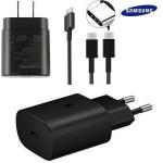 OCTRIX 25 W 3 A MobileWall Charger Compatible with Original/Samsung 25W travel adapter with C to C Cable Original for Samsung Charger with Detachable Cable (for Galaxy S21+/S21 Ultra/S20/S20+/S20 Ultra/Note20 Ultra/Note10+ Series |Black, Cable Included)