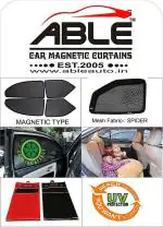 Able Spider Half Car Magnetic Sun Shade Curtains for Honda Jazz Old Set of 8
