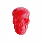 ARAHAA Paraffin Wax Skull Candle for Spell/Wicca & Healing | Smokeless Hand Poured Positive Spiritual Candles (2 X 2.5 Inch) | Red