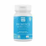 Tata 1mg Probiotics 30 Billion CFUs+ Capsule With Prebiotic Fibre Helps In Health Protection Boosting and Maintains Healthy Digestion For Unisex (Pack Of 60 Capsules)