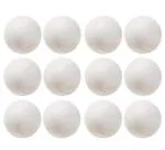ASS ANAND SPORTS Plastic Cricket Training Ball White Toy Balls For Cricket For Indoor And Outdoor Game Kids Choice Now Days (White Ball, Pack of 12)