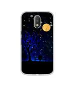 Casotec Blue Sky Design Printed Silicon Soft TPU Back Case Cover for Motorola Moto G4 Plus