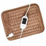 BHAVYA MEDICAL CORP BMCO Velvet Beige Heat Therapy Orthopaedic Pain Reliever Electric Heating Pad with Auto Temperature Controller