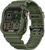 Speeqo Thermoplastic Polyurethane Green Smart Watch Strap For Apple Watch Series 8