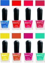 OUR Beauty Multicolor Quick Dry Long Lasting Hd Colors Nail Polish Set 2Feb50, 64 ml (Set Of 8)