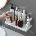 PANCHANAN Wall Hanging Bathroom Storage Human Hook Rack Floating Wall Ledge Shelf Simple Wall Mounted Bookshelf Home Office Shelves