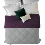 ADDIFOX Multicolor Geometric Polyester Reversible Stitch Quilt 500 GSM Power Heavy Winter Comforter - 228 x 254 cm