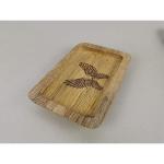 RUSTIC HORSE Natural Mango Wood Sun Tattoo Art Tray (Small - 5.75 inc x 3.75 inch) Valet/Office Organizer, Gift for Men, Accessory Storage, OCB Rolling Paper Tray, Wooden Ash Tray, Snack Tray