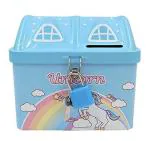 SAMVARDHAN Money Bank Hut Shape Coin Bank | Piggy Bank for Kids & Adults with Lock | Money Saving Box Decorative Return Gifts