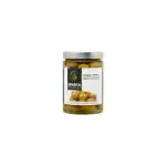 Damati Foods Sparta Gourmet Greek Green Stuffed Olives- Jalapeno 580 gms | Pizza and Pasta Topping | Vegan & Non-GMO Verified
