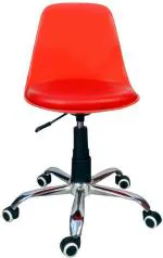 Sitwell Red Fabric Study Stool