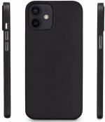 MOZETTE Back Cover for Iphone 12 mini (Black, Dual Protection, Silicon, Pack of 1)
