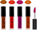 OUR BEAUTY Multicolor Kiss Proof Velvet Matte Liquid Lipstick 74, 16 Ml (Pack Of 4)
