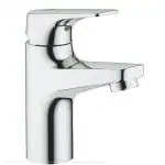Grohe BAUFLOW Series Table Mounted Regular Pillar BASIN TAP (Chrome) | TOP LEVER, Half Turn, Water Tap/ Faucet/ Cock for Bathroom / Kitchen Wash Basin | 32813000