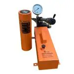 VOLTZ RSC-20200 + VZ-CP-800S Hydraulic Cylinders Jack Solid with Hand Pump Double Acting Hydraulic Ram Cylinder 200mm Hydraulic Lifting Cylinders (20T 8Inch)