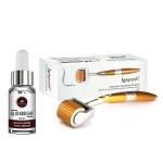 LEEPOSH 0.5 Mm Derma Roller With Glutathione Hyaluronic Acid 100 G (Pack Of 2)