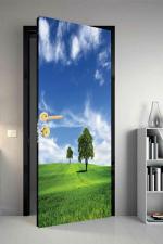 Qth Natural Dor-5758 Design Door Sticker