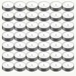 Tea Light Candles - Pack of 200 Unscented White Candles | Smokeless | 10 gm each