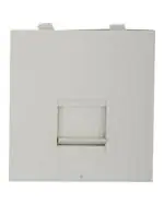 Anchor 30555 White Standard Roma Computer Jack with Shutter