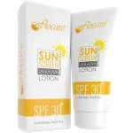 Flocare Non Oily Light Sunscreen Lotion with Broad Spectrum SPF 30, Sun Protection UVA UVB, Water and Sweat Resistance, For All Skin Type (SPF30, Pack of 1)
