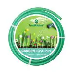 Trustbasket Green Heavy Duty PVC Plain Braided Hose Pipe (10 meter)