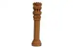 Karighar Brown Resin Finish Ashoka Stambh Indian National Emblem Statue