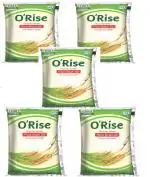 O'Rise Physically Refined Rice Bran Oil 5 Litres Pouches | 1Ltr Pack Of 5