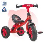 Dash Stylish Kids Tricycle , tricycles , Kids Cycle , Ride on for boy and Girl for 2 to 5 Years with Under seat Storage Space, Lights and Music (Red)