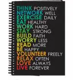 AccuPrints Wiro Binding A5 Note Book Ruled 200 Pages (Multicolor)