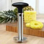 Denique Pineapple Cutter Kitchen Pineapple Corer and Slicer Tool with Sharp Blade for Fruit Rings