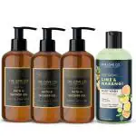 The Love Co. Shower Gel, Body Wash (Set Of 4)